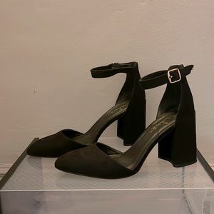 Black close toe high heels